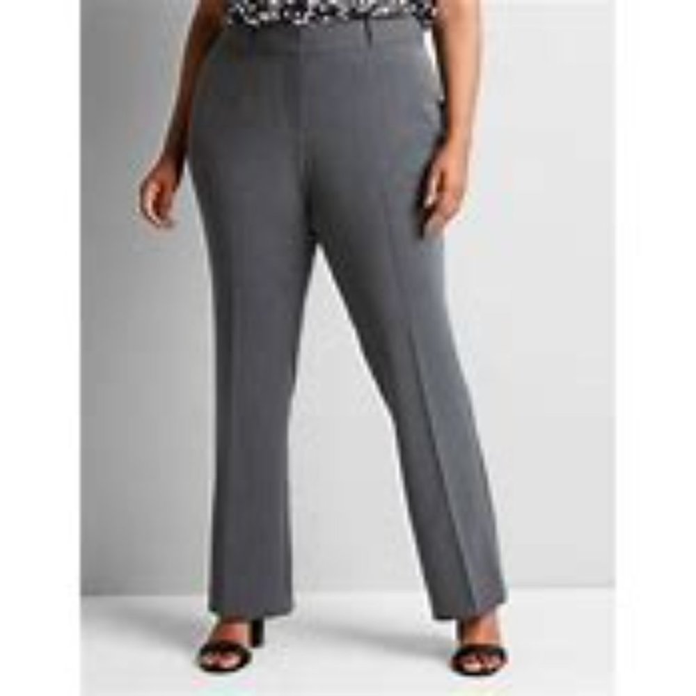 NWT! Lane Bryant Grey Pants with Magic Flex Waistband - Size 26